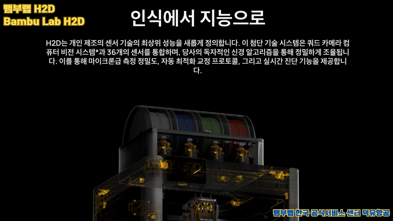 뱀부랩 최고의 고성능 3D프린터 H2D, Bambu Lab's high performance 3D printer H2D
