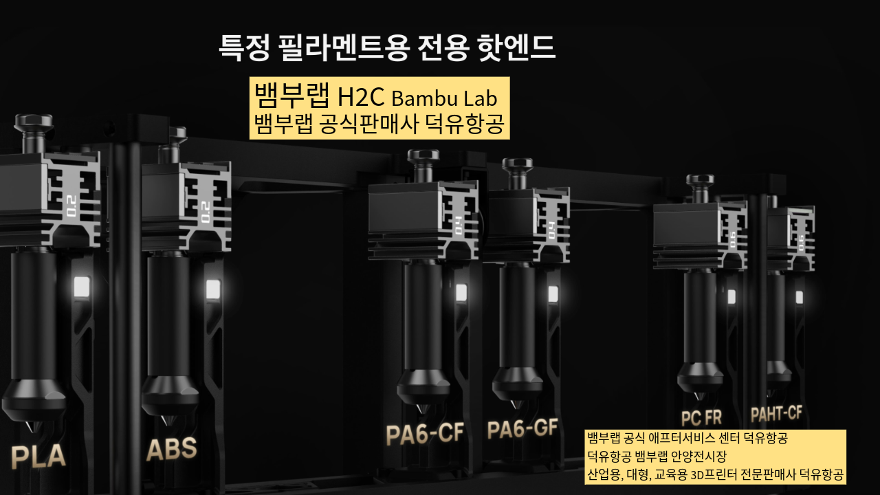뱀부랩 H2C 모델은가장 완성도 높은 뱀부랩 3D프린터 모델입니다. 테크레이더 리뷰외 2개의 H2C 모델리뷰, #Bambulab #뱀부랩 #H2C #덕유항공 #리뷰 #완성도