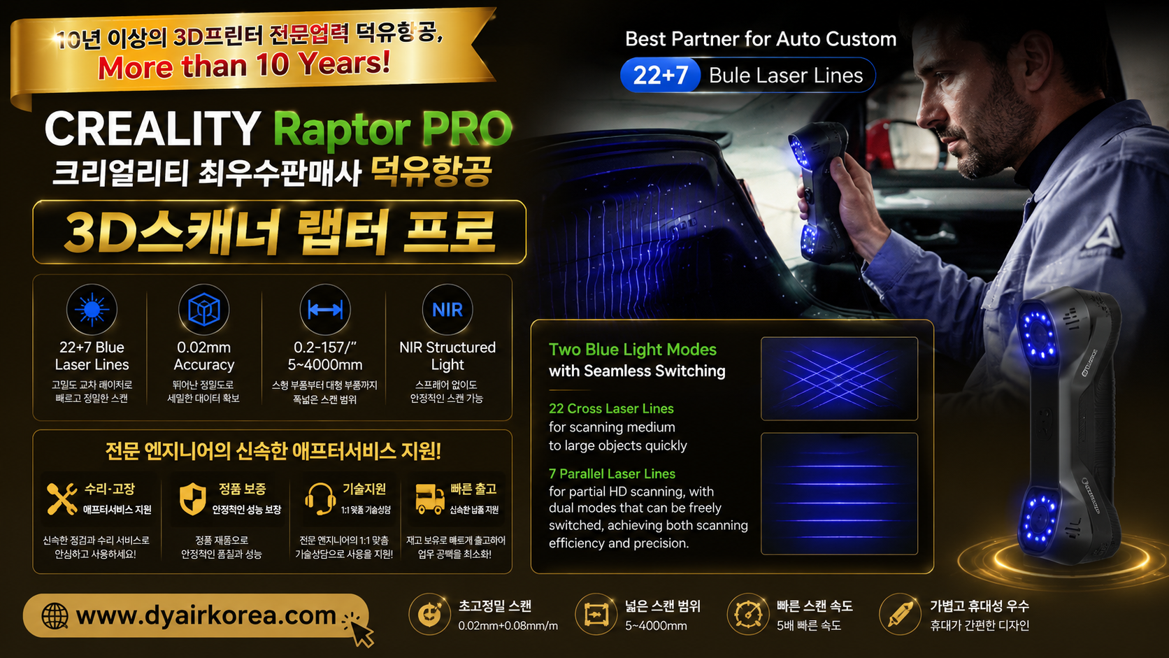 CREALITY Raptor Pro, 크리얼리티 랩터프로 3D스캐너 제품사용 리뷰