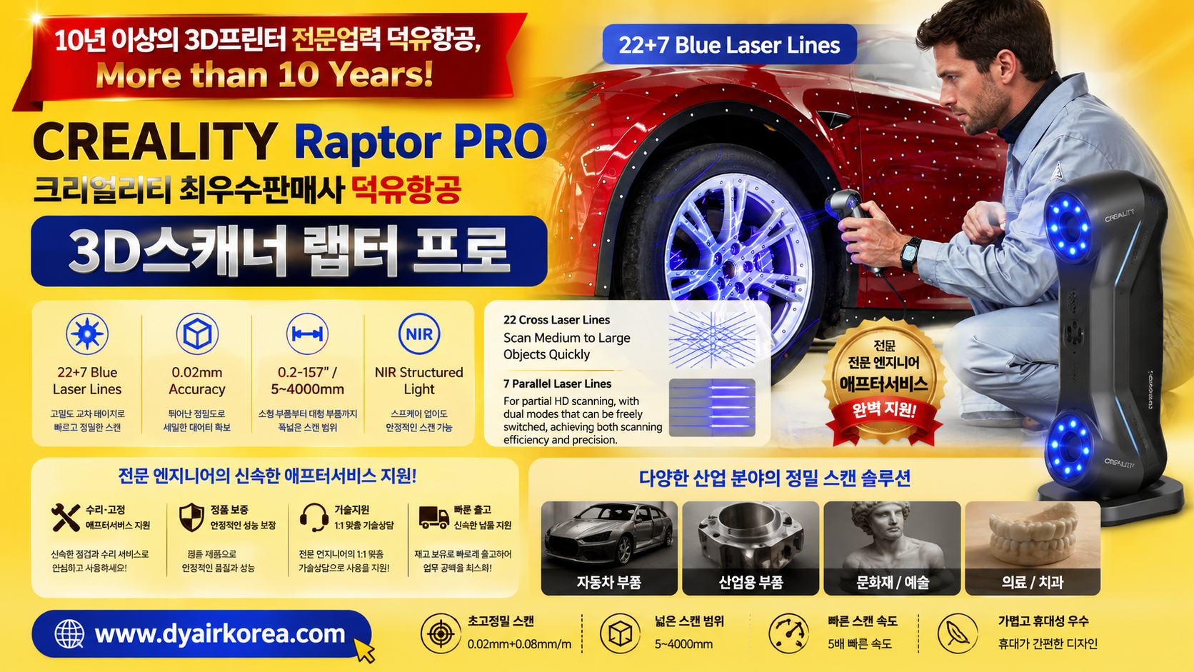 CREALITY Raptor Pro, 크리얼리티 랩터프로 3D스캐너 제품사용 리뷰