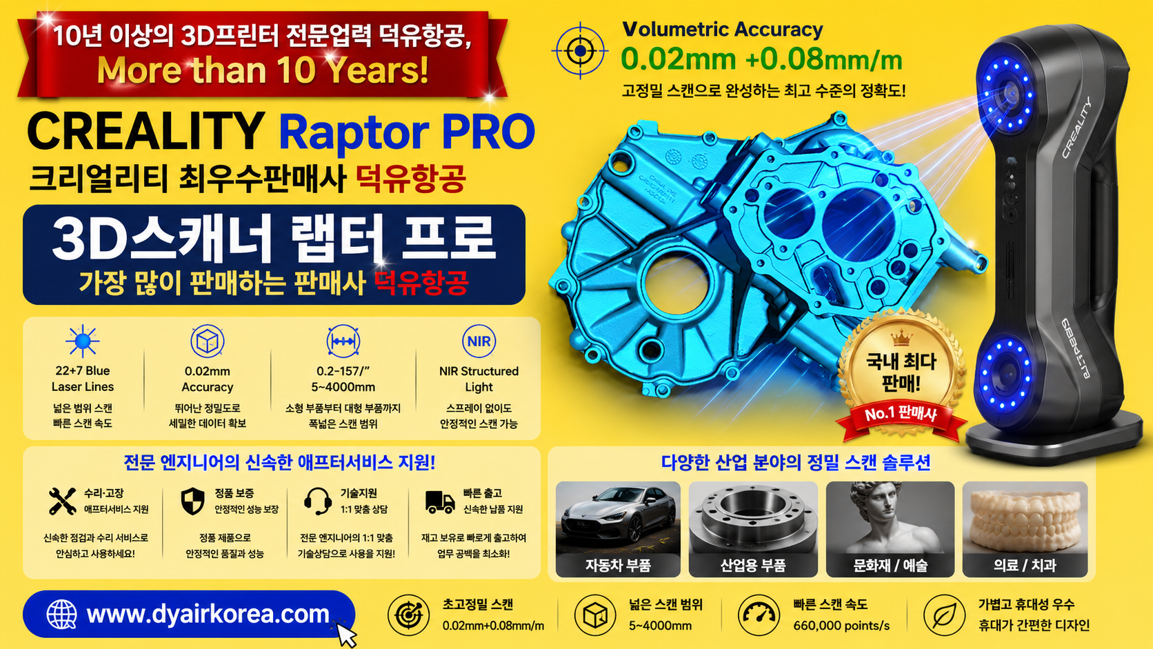 CREALITY Raptor Pro, 크리얼리티 랩터프로 3D스캐너 제품사용 리뷰
