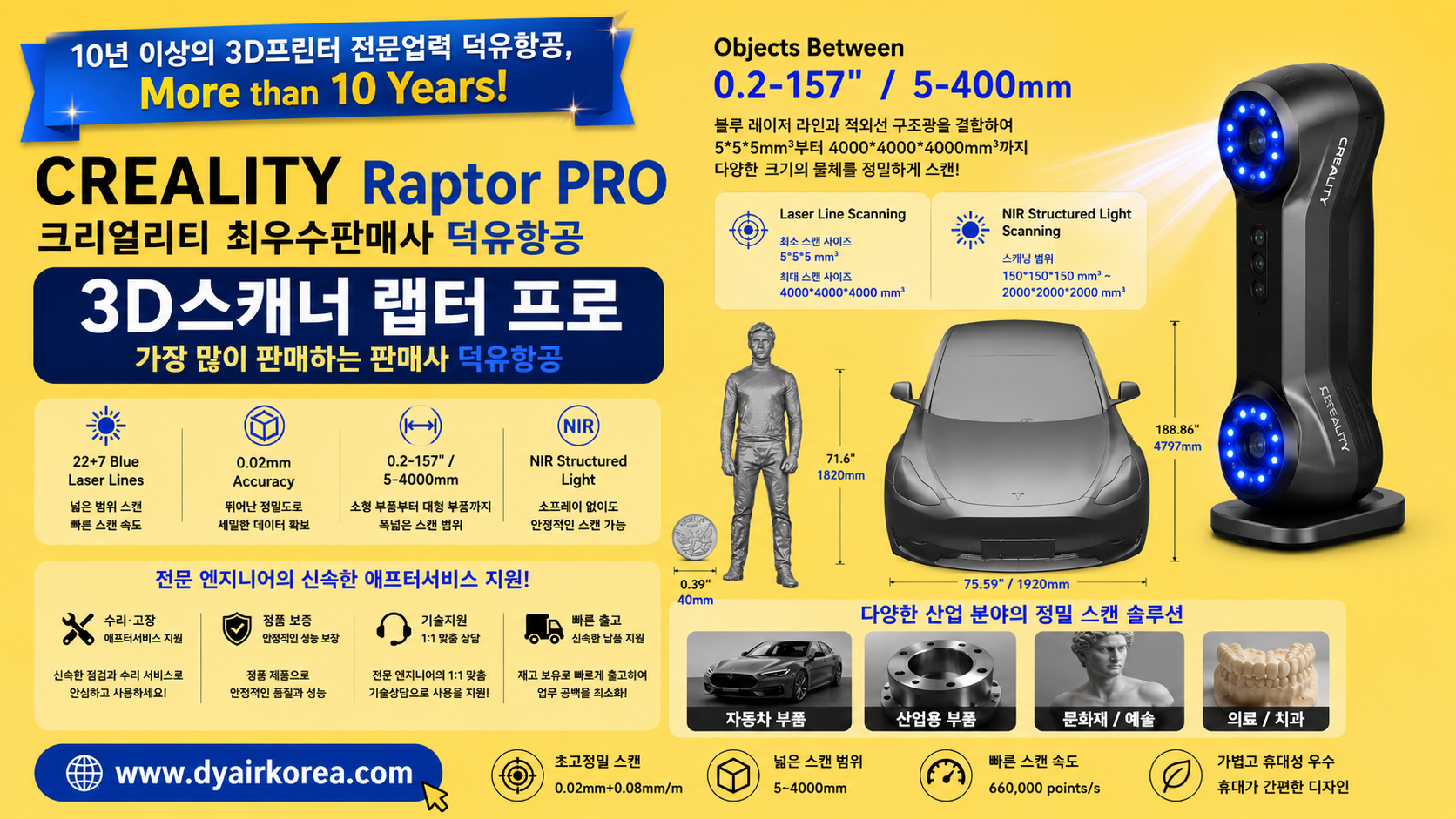 CREALITY Raptor Pro, 크리얼리티 랩터프로 3D스캐너 제품사용 리뷰